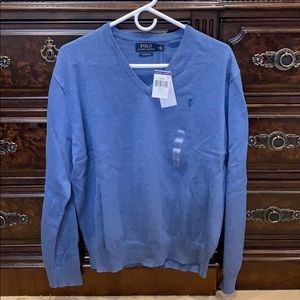 Ralph Lauren men’s v-neck sweater prima cotton